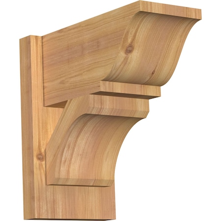 Ekena Millwork Legacy Traditional Smooth Outlooker, Western Red Cedar, 7 1/2"W x 14"D x 14"H OUT08X14X14LEC01SWR